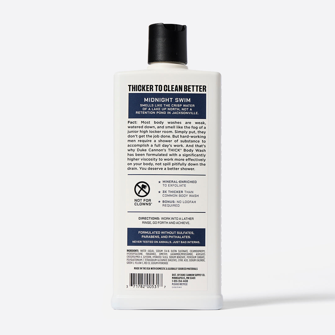 THICK® Body Wash - Midnight Swim – Duke Cannon