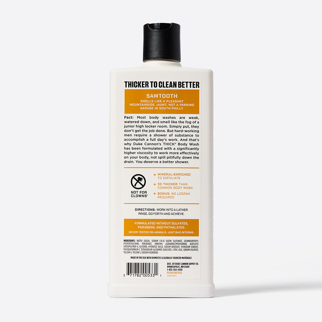 THICK® Body Wash - Sawtooth – Duke Cannon