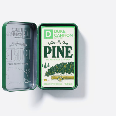 Illegally Cut Pine Holiday Tin